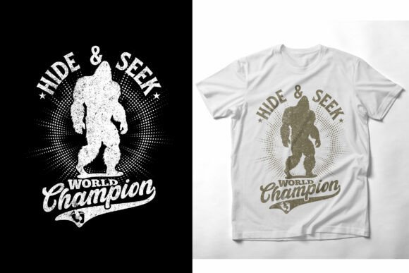 Bigfoot Sasquatch Vintage T-Shirt SVG: Graphics for Design