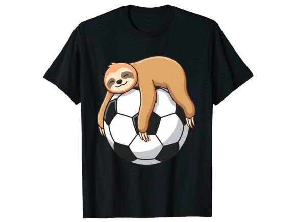 Cute Sloth Soccer T-Shirt Graphics T-Shirt Designs Review