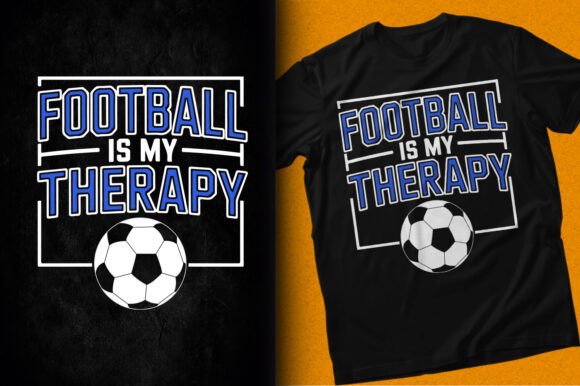 Football is My Therapy SVG: Graphics for T-Shirt Designs