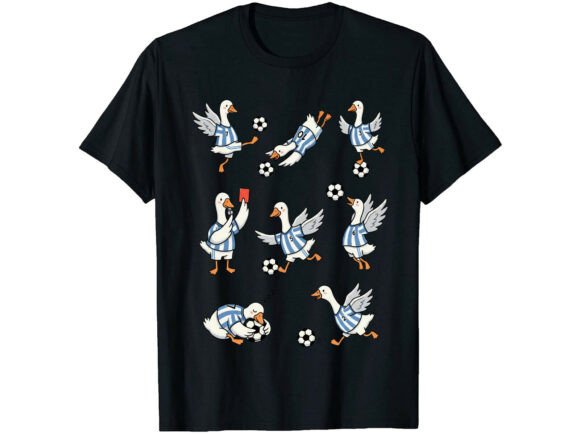 Funny Goose Soccer Players T-Shirt Graphics Review