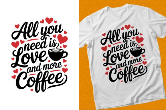 Graphics for T-Shirt Designs: Coffee Lover Typography