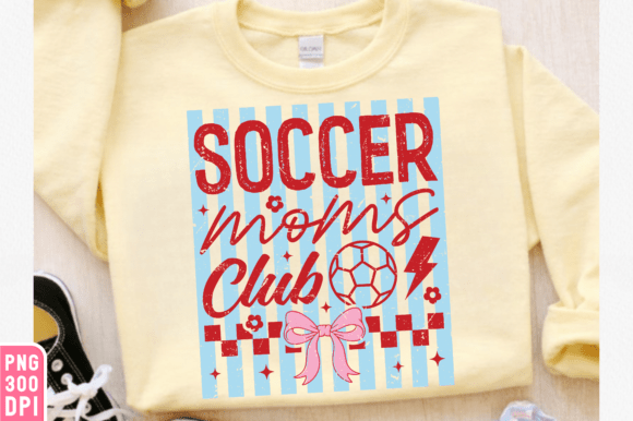 Preppy Soccer Moms Club Coquette Bow: Graphics & T-Shirt Designs
