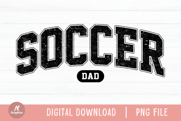 Soccer Dad Retro Varsity Graphics for T-Shirt Designs