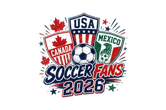 Soccer Fans 2026 PNG Graphics & T-Shirt Designs