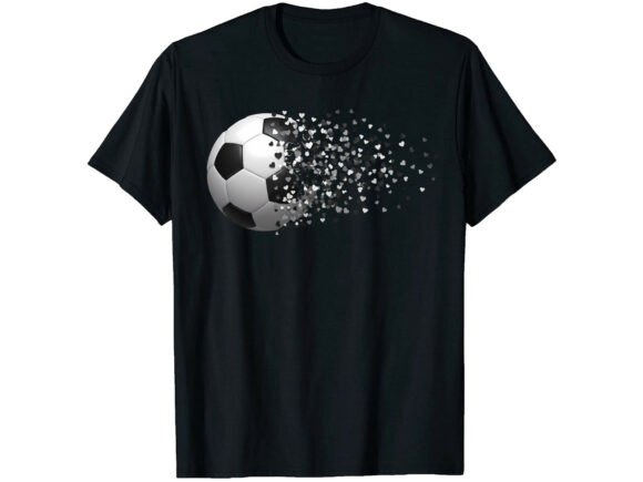 Soccer Love Ball Graphic for T-Shirt Designs