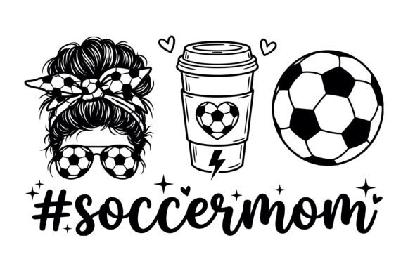 Soccer Mom Messy Bun Coffee Ball SVG Graphics Review