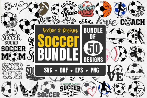 Soccer Shirt Design Bundle: Graphics for Crafts & Selling