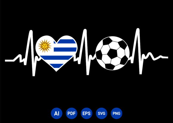Uruguay Flag Football Soccer Heartbeat: Graphics & T-Shirt Designs Review